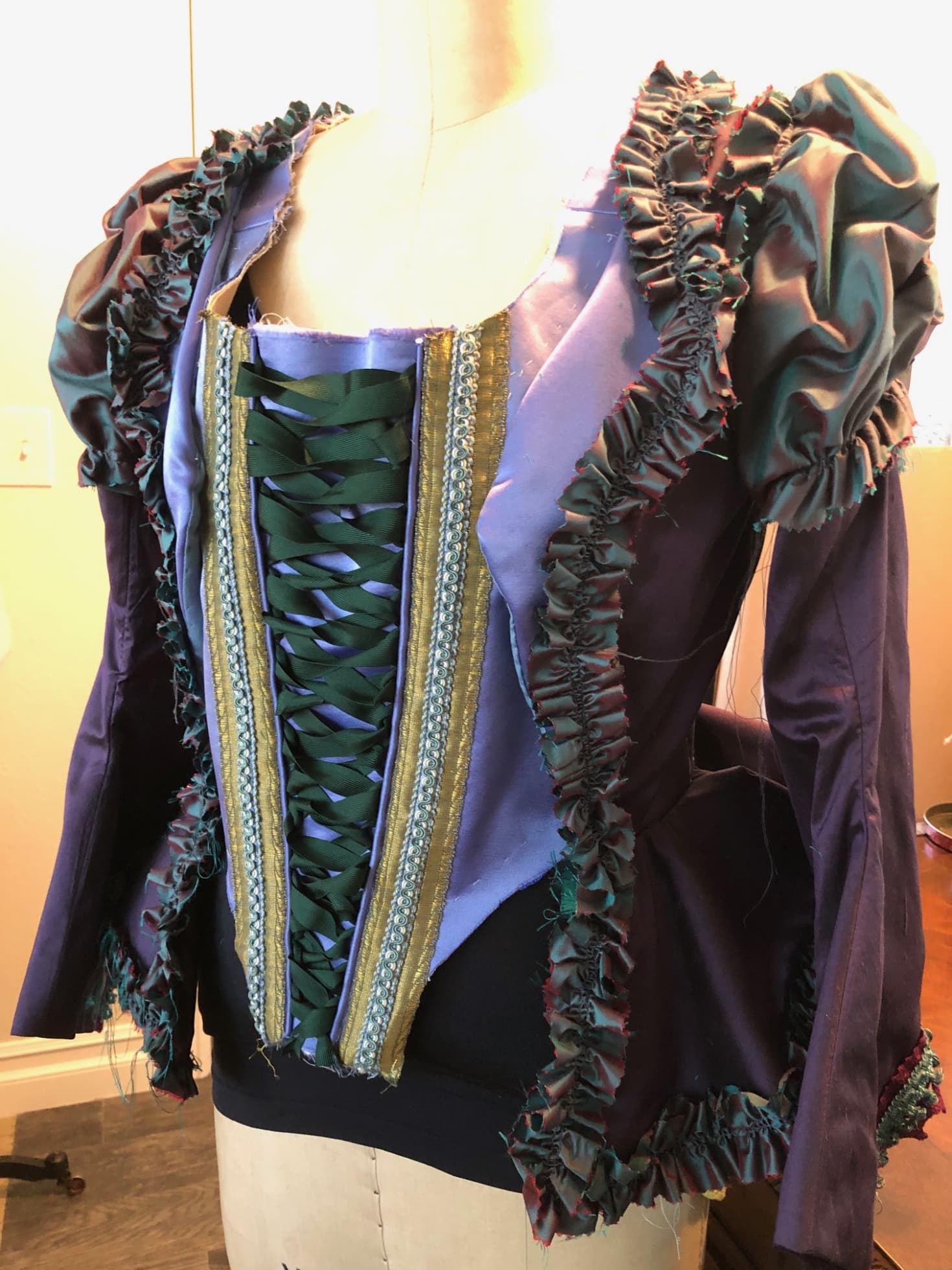 New Chorus lady costume in progress 2